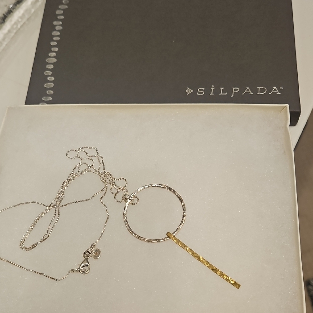 Silpada Gold and Silver Pendant Necklace